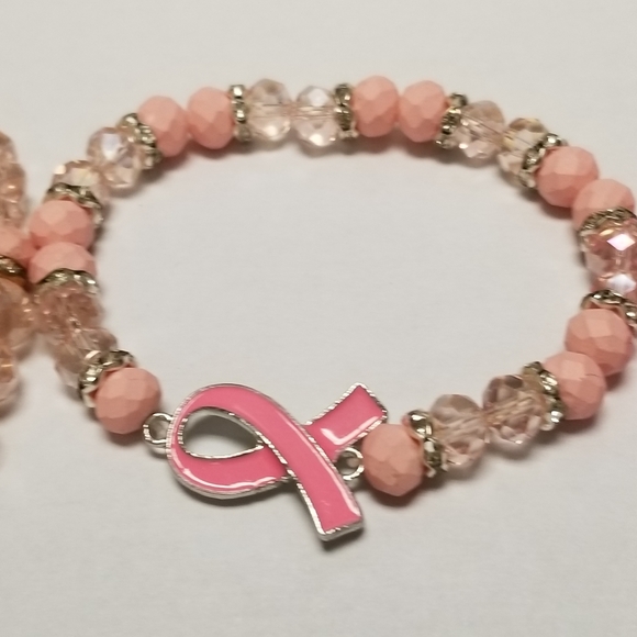 3/30💜 Pink Cancer Awareness Bracelet New - Picture 2 of 2